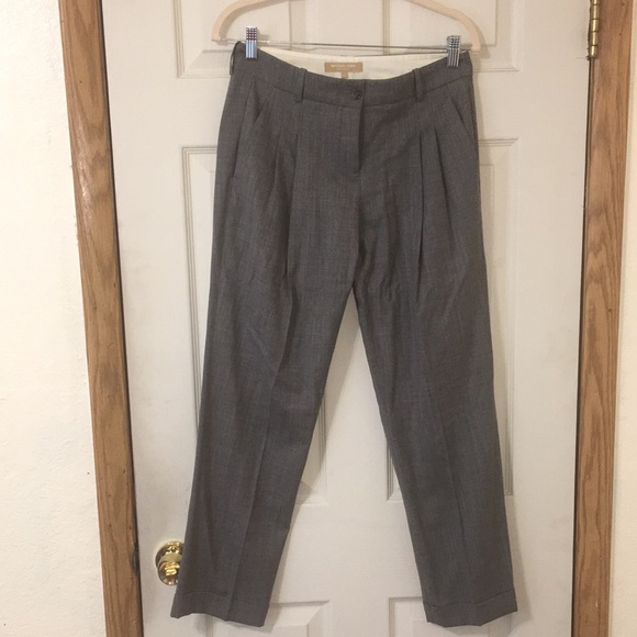 MICHAEL KORS Virgin Wool Straight Leg Pants Size US 2 - Picture 2 of 7